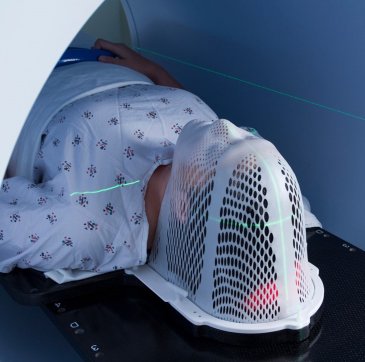 Paediatric patient undergoing radiotherapy